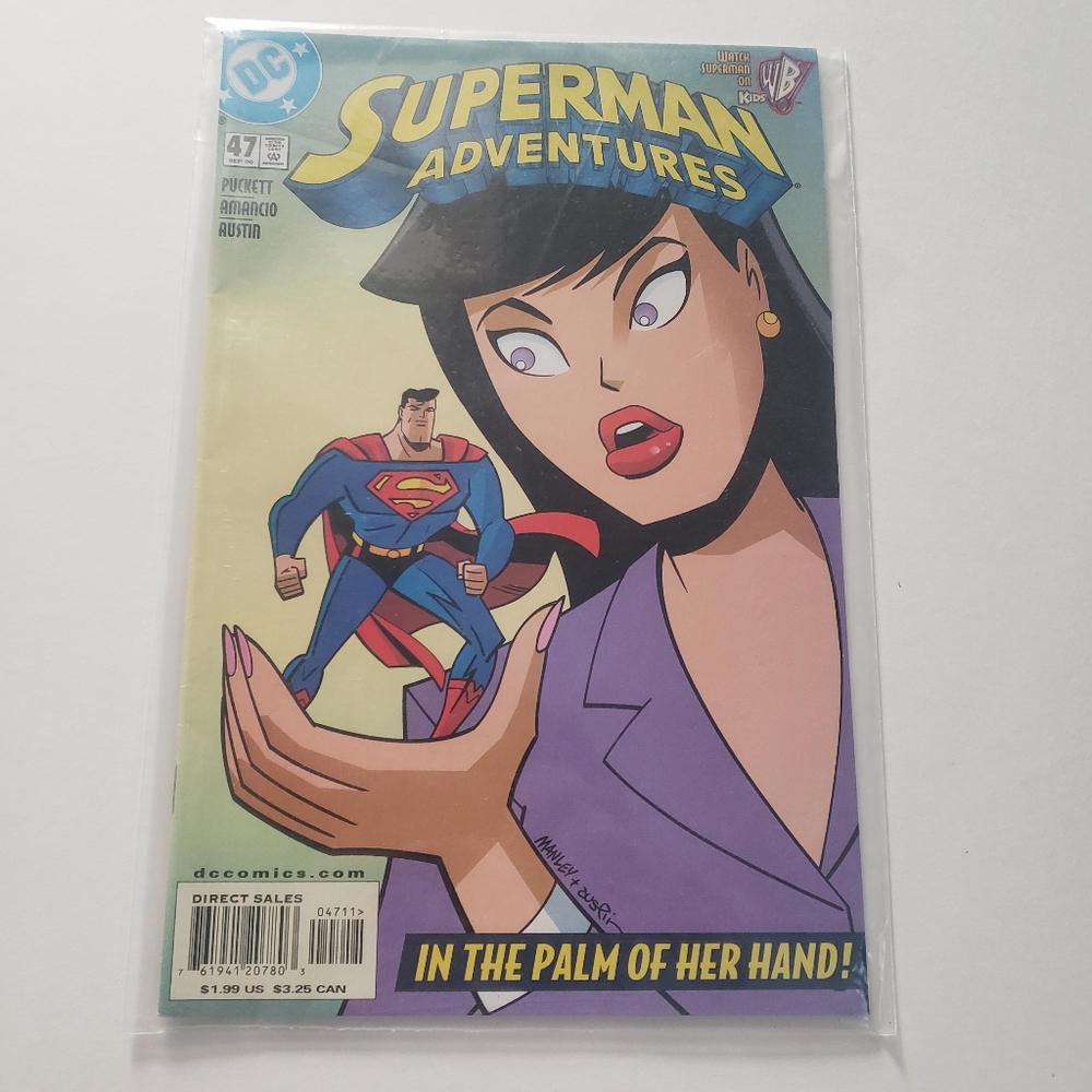 DC Superman Adventures Comic Book No 47 Sep 2000 In The Palm Of Her Hand!